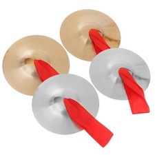 Lot de 2 cymbales en cuivre