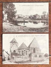 2 Carte postale Saint Martin le Beau Années 1920 1930