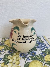 ancien pichet parlant le bon vin et les amis charment notre vie deco retro 