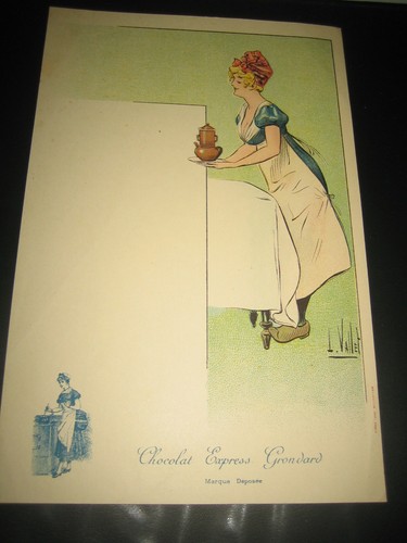 Ancien menu illustre par - illustre, l