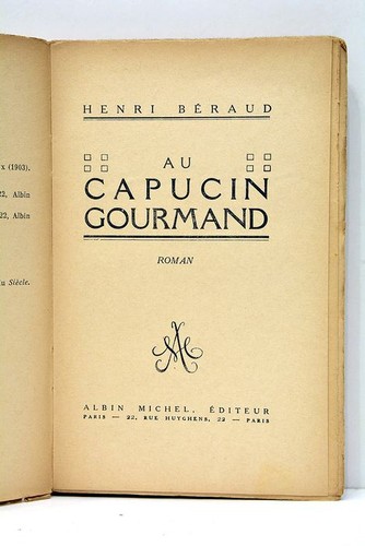 Béraud capucin gourmand - bÉraud,