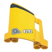 LEGO panneau jaune 44352pb17