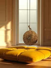 Médaille Disque de Phaistos Vintage en Bronze Antique