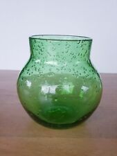 Petit Vase Boule Biot Verre Bullé Vert