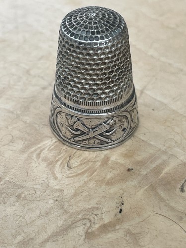 Ancien dé coudre argent - ancien, a