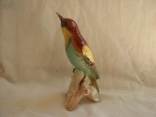 GOEBEL,OISEAU EN PORCELAINE ALLEMANDE,GUEPIER,EPOQUE 20ème