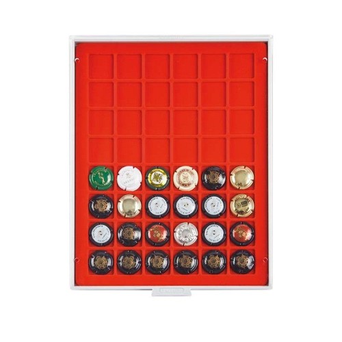 Box velours rouge vif - , 48