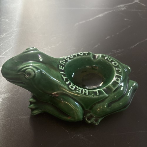 Ancien cendrier grenouille - ancien,