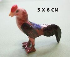 coq, miniature en porcelaine, bibelot, figurine de collection,haan, cock  *T4