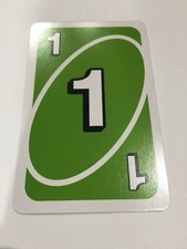 CARTES VERTE PIÈCE DÉTACHÉE JEU DE SOCIÉTÉ UNO MATTEL GAMES