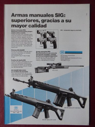 1986 pub sig sauer pistolet - sauer,