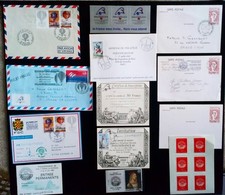 LOT 2  PHILEXFRANCE 82-89 Divers documents, courriers, cartes postales...etc