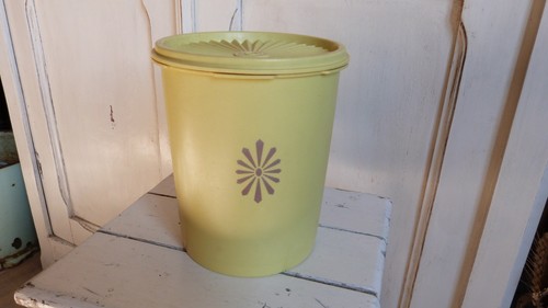 Boite jaune tupperware - tupperware, vintage
