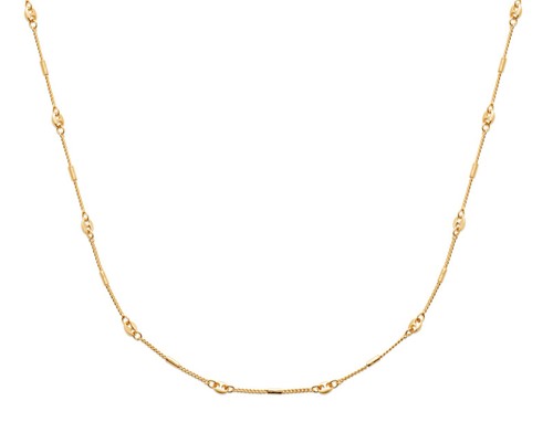 Collier chaine plaqué or - collier, en