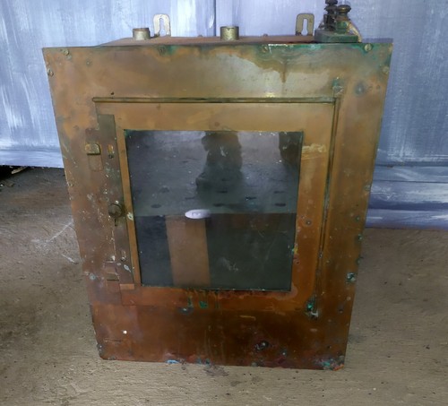 Rare ancienne étuve cuivre - en,