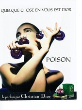 Publicité Advertising 058 1991   parfum Poison par Christian Dior