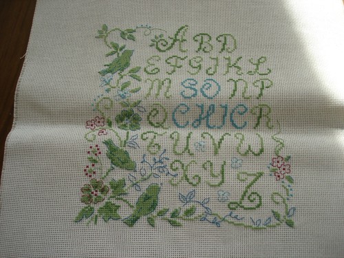 Broderie point croix - point,