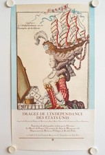 Affiche INDEPENDANCE ETATS-UNIS Exposition Musée Franco-Américain - Blérancourt