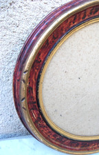 Cadre XIXème ovale en bois