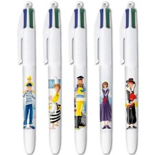 LOT 5  STYLOS BIC 4 COULEURS