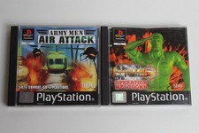 Lot 2 jeux PS1 complets Army Men : Air Attack + Operation Meltdown / Bon état.