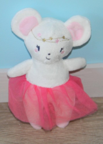 Doudou souris blanc rose - ,
