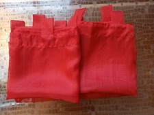 2 voilages rouge – Neuf