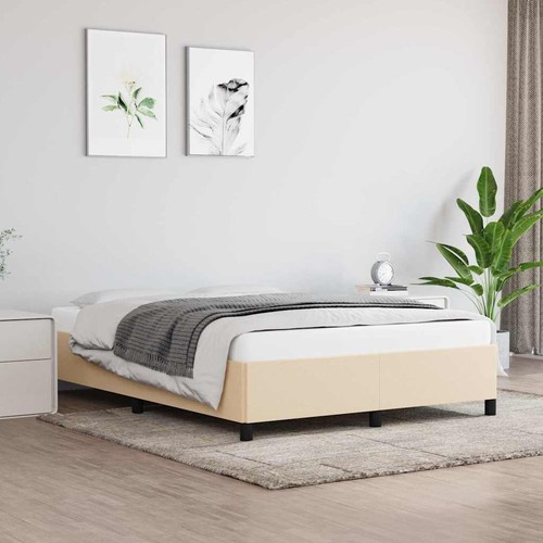 Cadre lit crème 140x190 cm - 140x190,