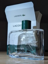 BOOSTER LACOSTE PARFUM flacon 125ml VIDE + boîte carton pour collectionneur