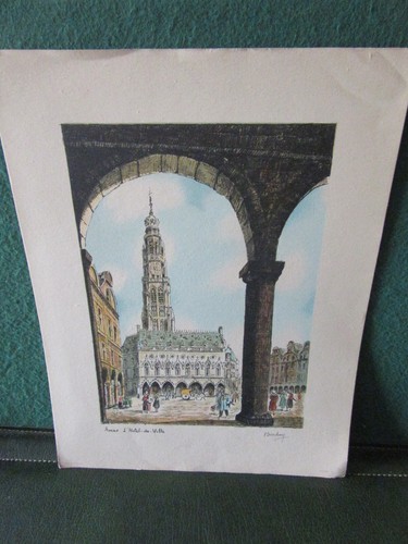 Gravure barday arras hotel - arras,