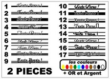 2x Stickers réservoir moto