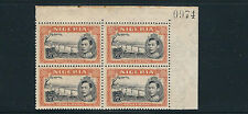 NIGER 1938 KGVI NIGER À JEBBA (SG 59 Perf 13X11.5 5Sh) MNH Pl Blk De 4 Z20