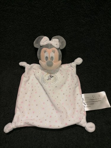 Doudou plat minnie - blanc, rose