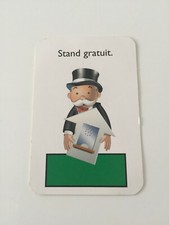 MONOPOLY JUNIOR A LA FÊTE FORAINE CARTE STAND GRATUIT VERT