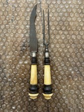 Rare Paire Couvert Couteau
