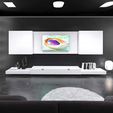 Meuble TV blanc 360 cm