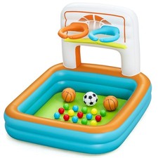 Bestway Piscine Gonflable Enfant Jeux Panier avec Balles 120x107x84 cm +2 Ans