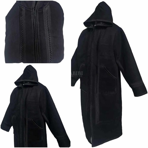 Hiver noir capuche fausse - à,