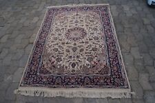 PROMO: Beau tapis persan authentique nain 206x122 cm noue main d'un château