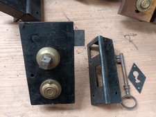 Serrure En Applique Droite Rare Neuve De Stock  Restauration Maison Ancienne 