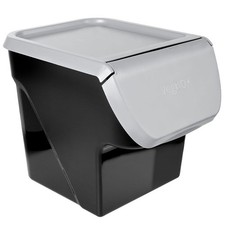 Boîte de Conservation 13L Fruits Légumes Ail Oignon Pomme de Terre Gris