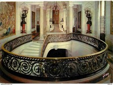 60 - Chantilly - intérieur du Château - Escalier d'Honneur - Rampe fer forgé - C