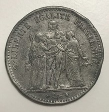 FAUSSE 5 Francs HERCULE 1875