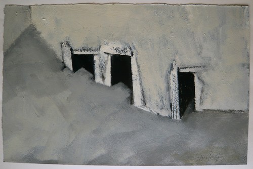 Huile sur papier - sur,