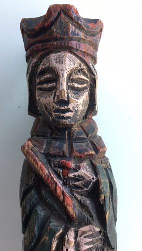 Ancienne statuette en bois - ancienne,
