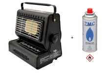 2 in1 Chauffage au Gaz Radiant Portable Piezo Inclus Kartusch Camping Extérieur