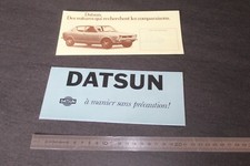 (MN2/F) Brochure Catalogue France DATSUN Cherry 1200 1600 240Z Sport...