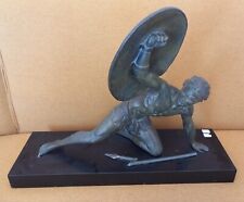 Art Deco sculpture by Jean de Roncourt - Le Gladiateur - Parfait état.