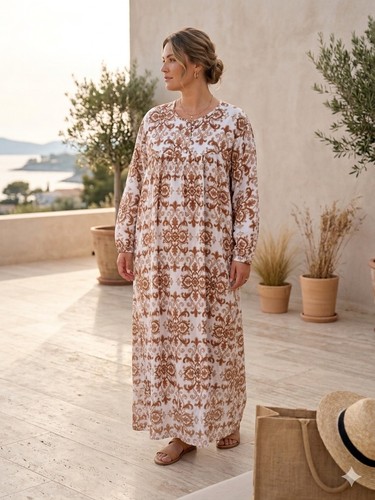 Robe longue cotton - robe,