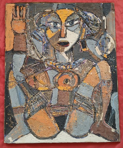 Superbe tableau cubiste - , par